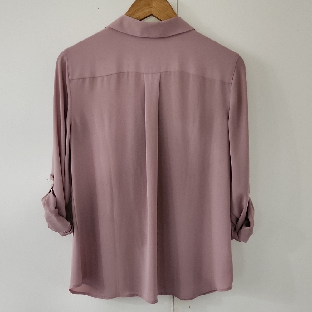 LOFT dusty pink blouse (MP) - Picture 6 of 6